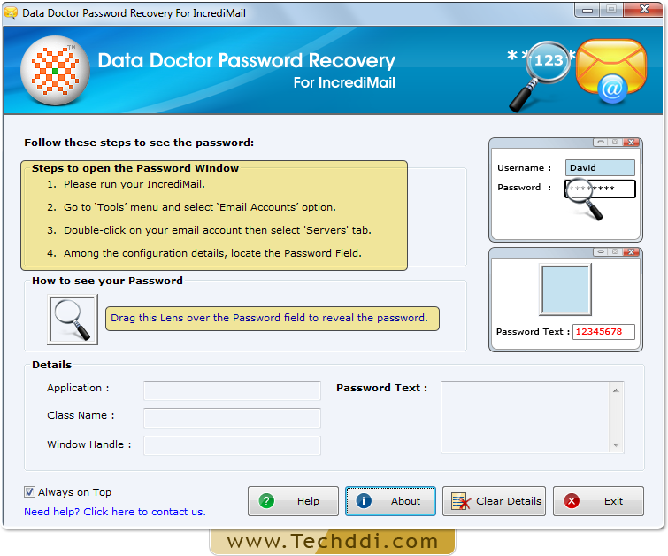 Open Password Recovery For IncrediMail Open Password Recovery For IncrediMail