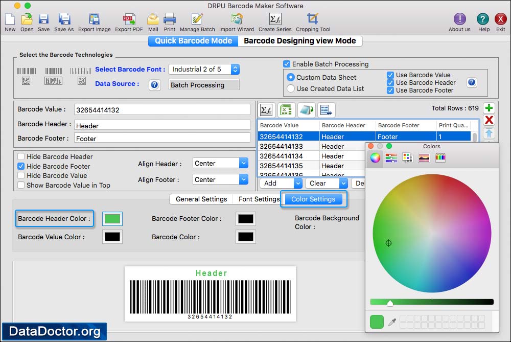 Color Settings Color Settings